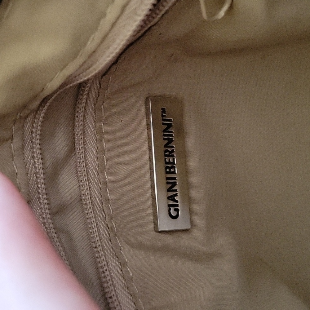 Giani Bernini Genuine Leather Crossbody Bag, Grey - Picture 5 of 12